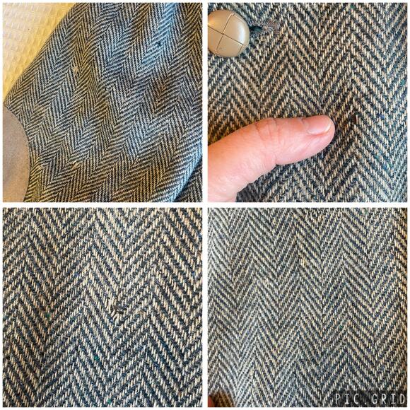 Farah Clothing Co Men's Brown Tweed Wool Elbow Patch Blazer Size 44R Academia - Picture 7 of 16